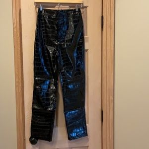 SHEIN faux leather pants